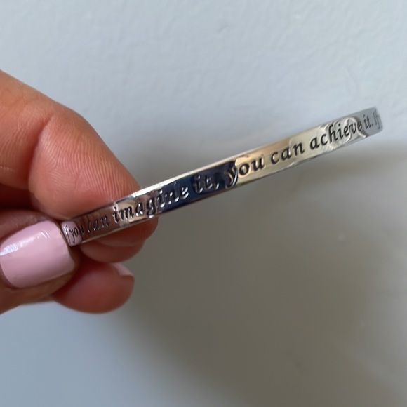 SOLOCUTE Silver Bangle Bracelet - Picture 4 of 4